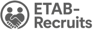 ETAB-Recruits logo with handshake icon.